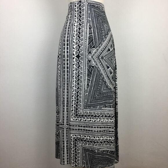 Maeve Black and White Bombra faux Wrap Skirt XS - Picture 5 of 8